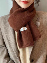 Solid Color Knitted Scarf